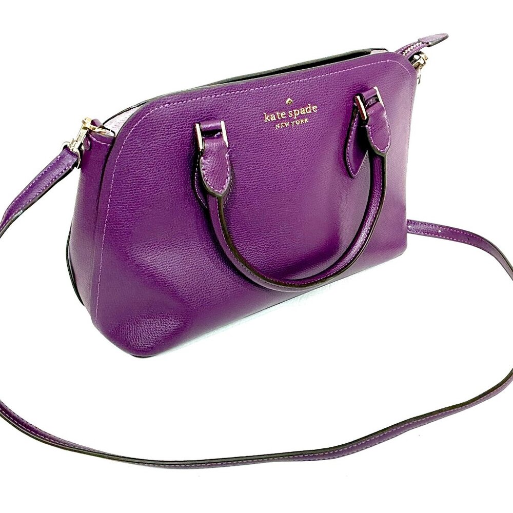 kate spade Purple Darcy Small Leather Satchel Bag